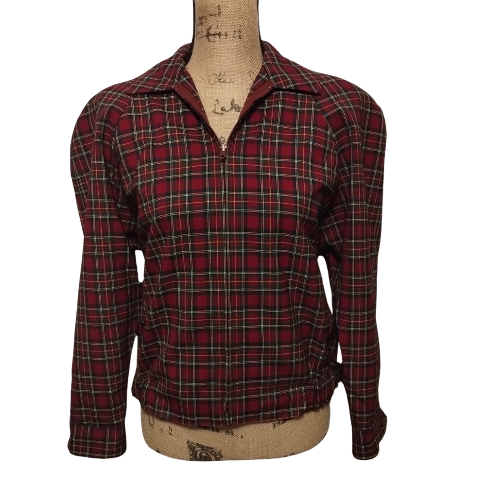 Pendleton Vintage 1980s Virgin Wool Plaid Jacket Women's Size S